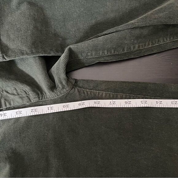 J. Crew Pants Womens 26 Regular Green Midrise Toothpick Corduroy Skinny Stretch - Picture 14 of 15